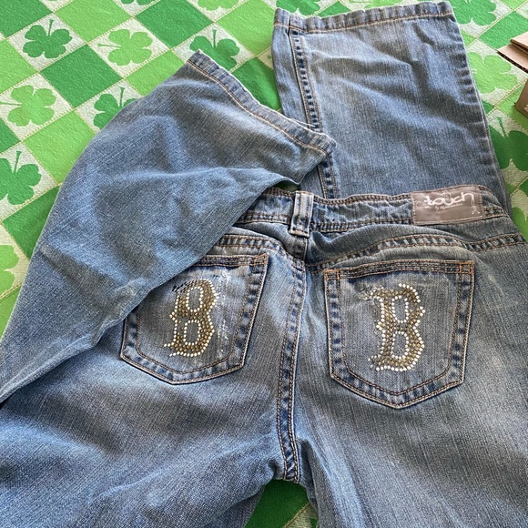 Touch by Alyssa Milano Boston Red Sox jeans, barely worn, size 27 - Picture 1 of 2
